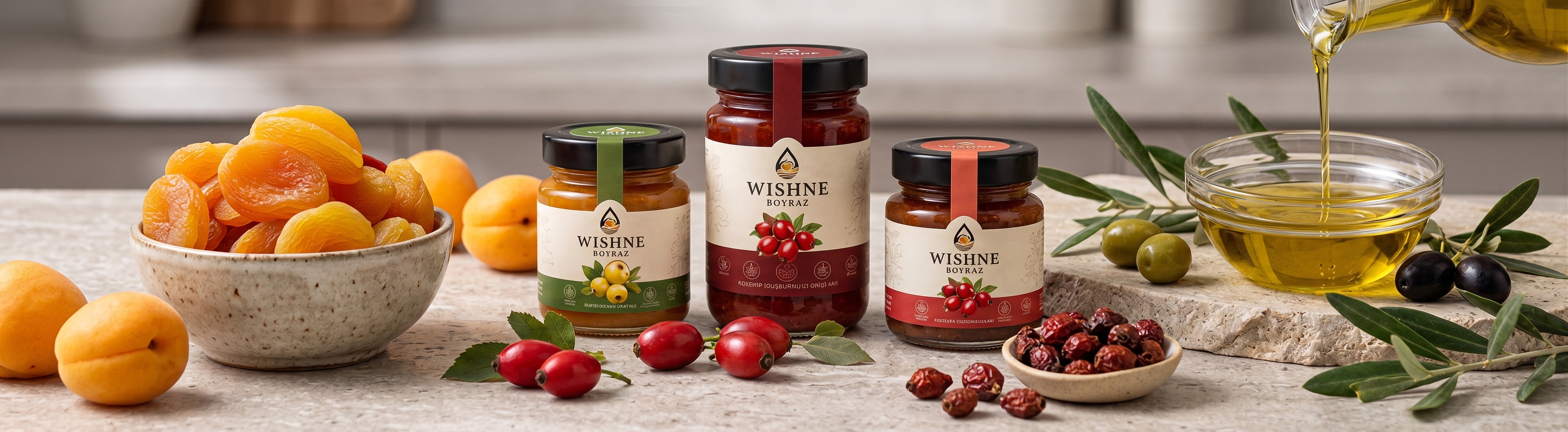 AdaViano dried apricots, rosehip marmalade and cold-pressed olive oil